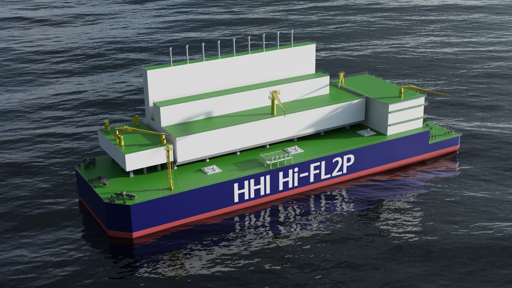 Hi-FL2P, Hyundai’s innovative ‘all-in-one’ floating LNG power solution - Credit HHI