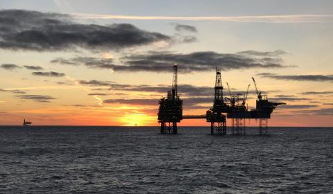 Shell UK North Sea Shearwater platform 