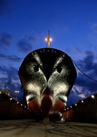 Class & statutory News - Ship Hull front view